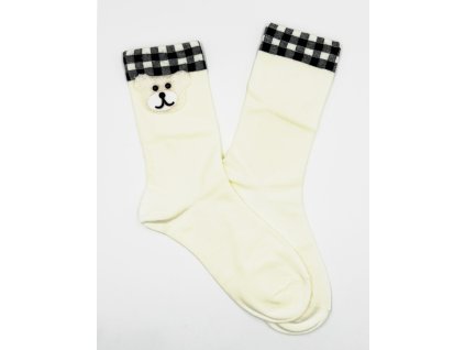 Dámské klasické ponožky MÉĎA - BÉŽOVÁ