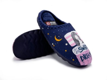 Dámske domáce papuče - SWEET DREAMS - modrá