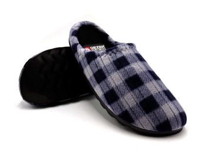 Pánske papuče GEZER KOCKY - modré