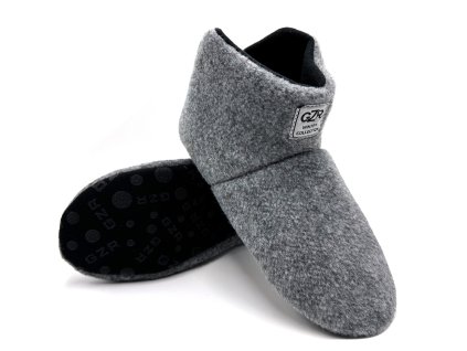 Pánské domácí bačkory - VÁLENKY GEZER - šedá
