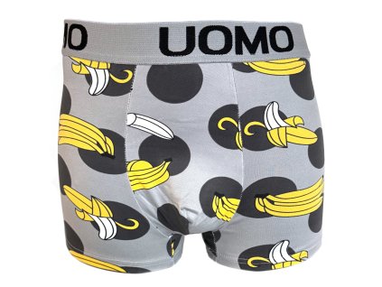 Pánské boxery UOMO BANANA - sv. šedá