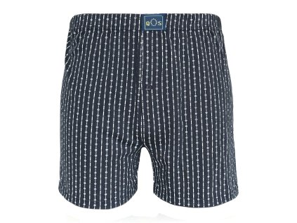 Pánské volné boxerky - černo-bílý pruh