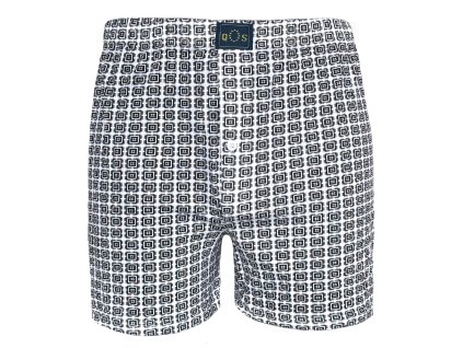 Pánské volné boxerky - černo-bílá kostka