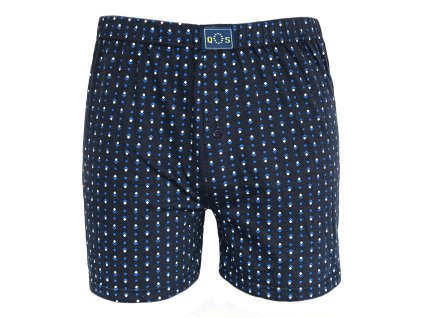 Pánské volné boxerky - tmavě modrý puntík