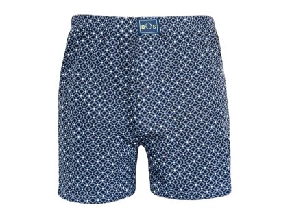 Pánské volné boxerky - tmavě modrý čtverec