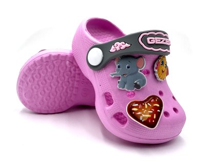 Dětské clogsy GEZER SLON menší - růžová