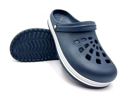 Pánske clogsy TexBase - modro-sivé
