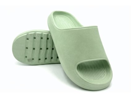 Pánské bazénové pantofle TEXBASE - pastelově zelená