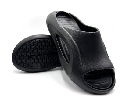 Pánské bazénové pantofle TEXBASE - černo-černá