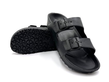 Dámske páskové šľapky TEXBASE - čierna