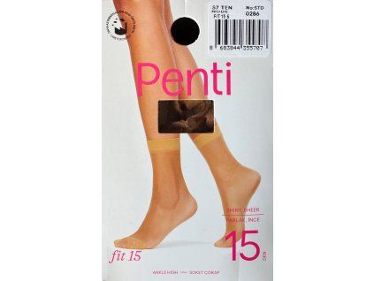 Dámske lesklé silonové ponožky FIT 15 – telové