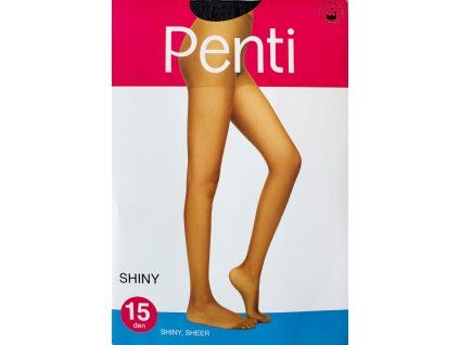 Dámske lesklé pančucháče SHINY 15 – telové