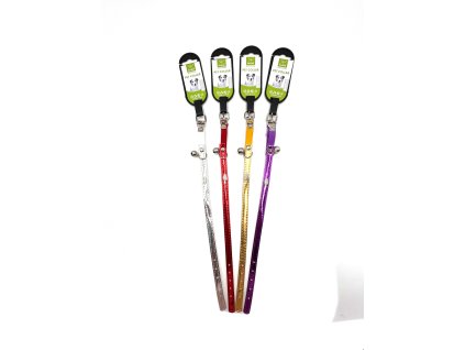 Kočičí obojek s rybičkou a rolničkou 30 cm