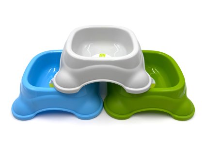 Miska plast střední 21 cm - čtverec