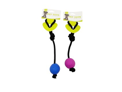 Hračka míček s gumou menší