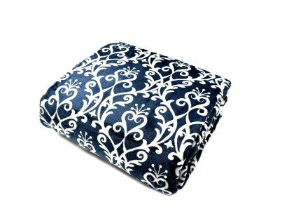 Ložní souprava modré se vzorem 70x90 cm + 140x200 cm