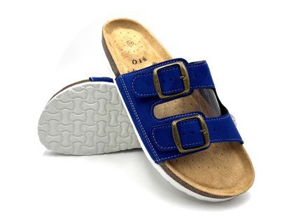 Pánske korkové biošľapky  stredně modré