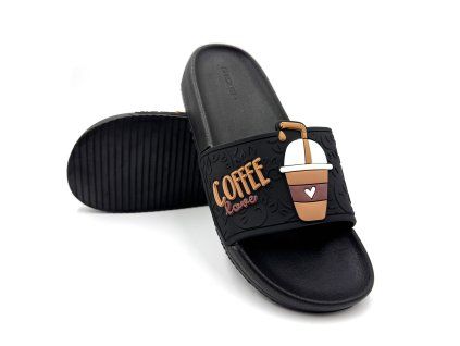 Dámské pantofle GEZER COFFEE - černá