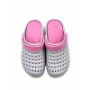 Dámské clogsy TexBase s perleťovým efektem - šedá / růžová