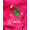 Dívčí tepláky Glying růžové - zelená víla (Velikost 98)