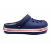 Pánské clogsy s kožíškem TexBase tm.modrá/šedá