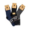 Pánské vlněné ponožky ALPACA se SOBEM 3-pack - tmavý MIX