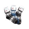 Dámské vlněné ponožky ANGORA s norským vzorem 3-pack - petrolej/černá/šedá