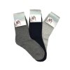 Dámské vlněné ponožky ANGORA MIX 3-pack - sv.šedá/modrá/tm.šedá