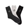 Pánske vlnené ponožky ANGORA VZOR 3-pack - čierna/svetlo sivá/tmavo sivá