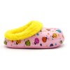 Dětské zateplené clogsy Gezer BERUŠKA větší - růžovo-žlutá