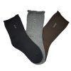 Pánské bambusové termo ponožky 3-pack - hnědá MIX