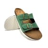 Dámské korkové ECO biopantofle zelené
