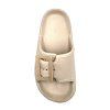 Dámske bazénové šľapky TEXBASE s pásikom - béžová