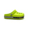 Dětské clogsy TEXBASE s 3D logem větší - limetkové