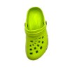 Dětské clogsy TEXBASE s 3D logem větší - limetková