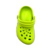 Dětské clogsy TEXBASE s 3D logem menší - limetková