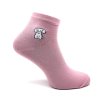 Dámské kotníkové ponožky s obrázkem 3-pack - růžový MIX
