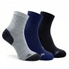 Pánské kotníkové ponožky cyklo šedý MIX 3-pack
