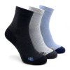 Pánske členkové ponožky cyklo sivý MIX 3-pack