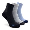 Pánské kotníkové ponožky cyklo šedý MIX 3-pack
