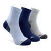 Pánské kotníkové ponožky cyklo modrý MIX 3-pack