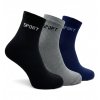 Pánské kotníkové ponožky sport černý MIX 3-pack