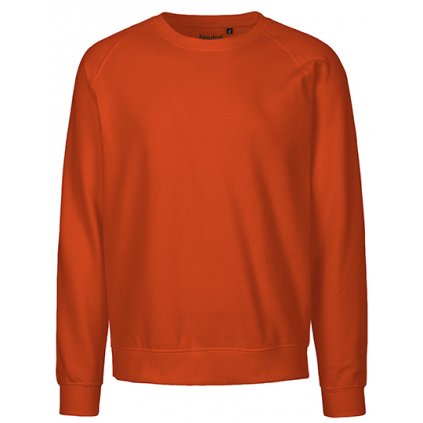 Lex Natura mikina unisex sweatshirt orange zepředu