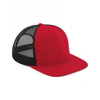 Síťovaný snapback red black zepředu