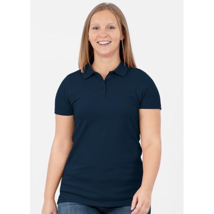 Dámské POLO tričko Organic Stretch Navy postava přední
