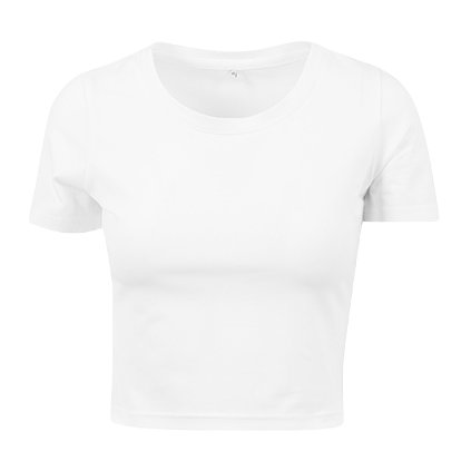 Dámské tričko Cropped White