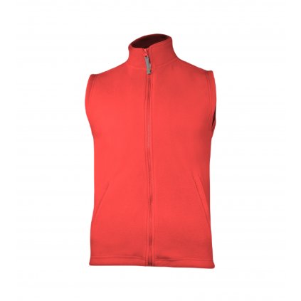 Unisex fleecová vesta - Červená