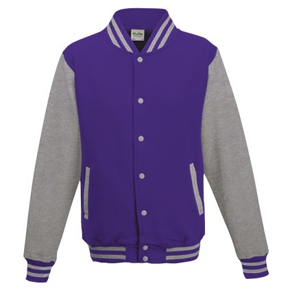 panska bunda baseball purple heathergrey 01