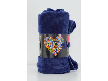 Deka mikroflanel tmavě modrá