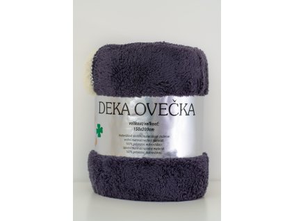 Deka oboustranná OVEČKA tmavě šedá